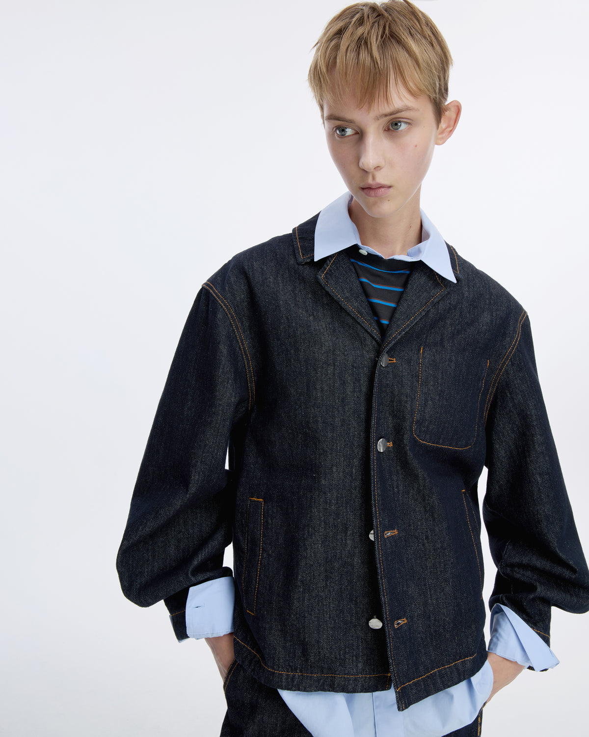 Ader Error - Sig; SV Tag Denim blazer 01 (Noir) product image 13 | TRAB K-Fashion Australia