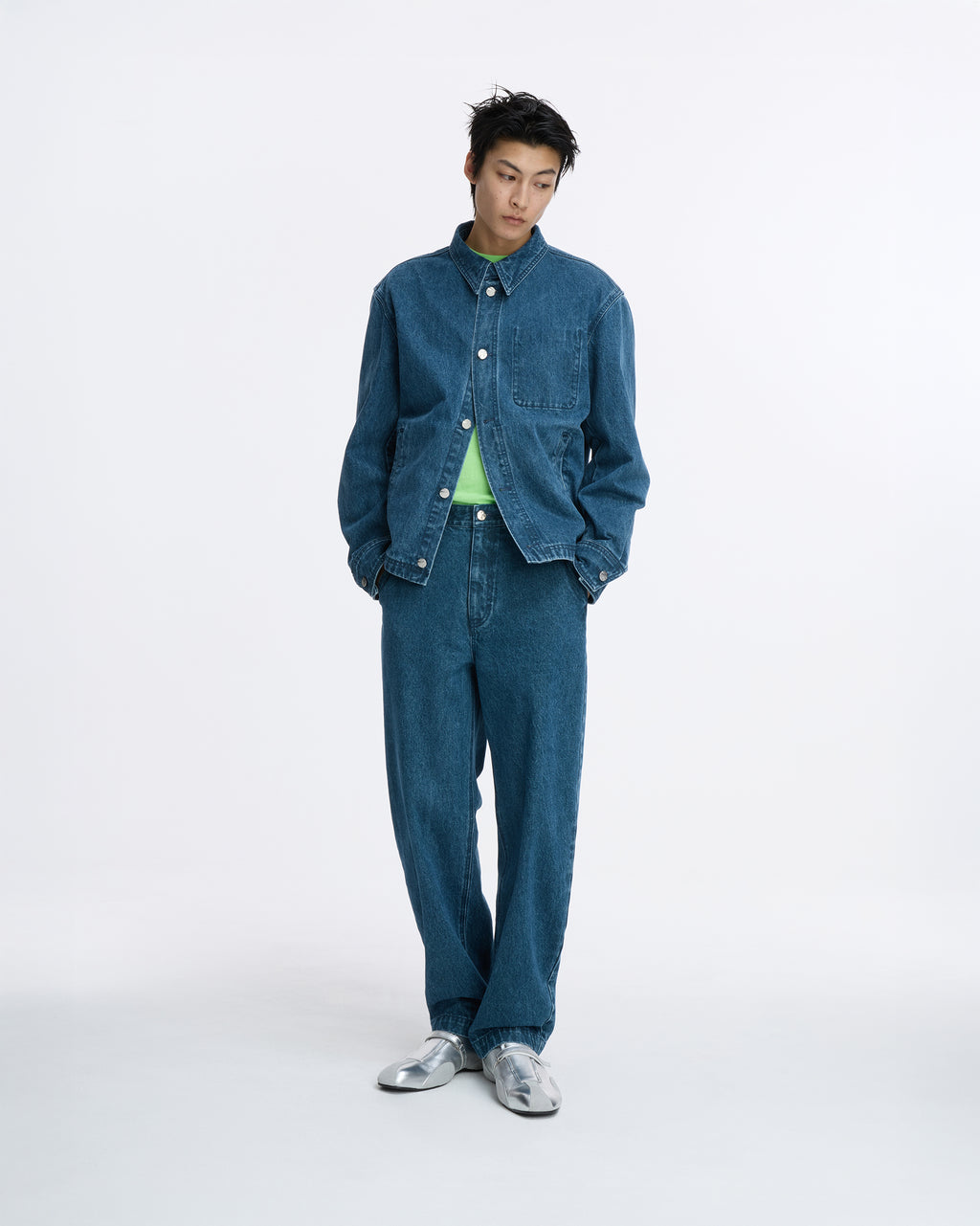 Ader Error - Sig; SV Tag Trucker jacket 02 (Blue) product image 7 | TRAB K-Fashion Australia
