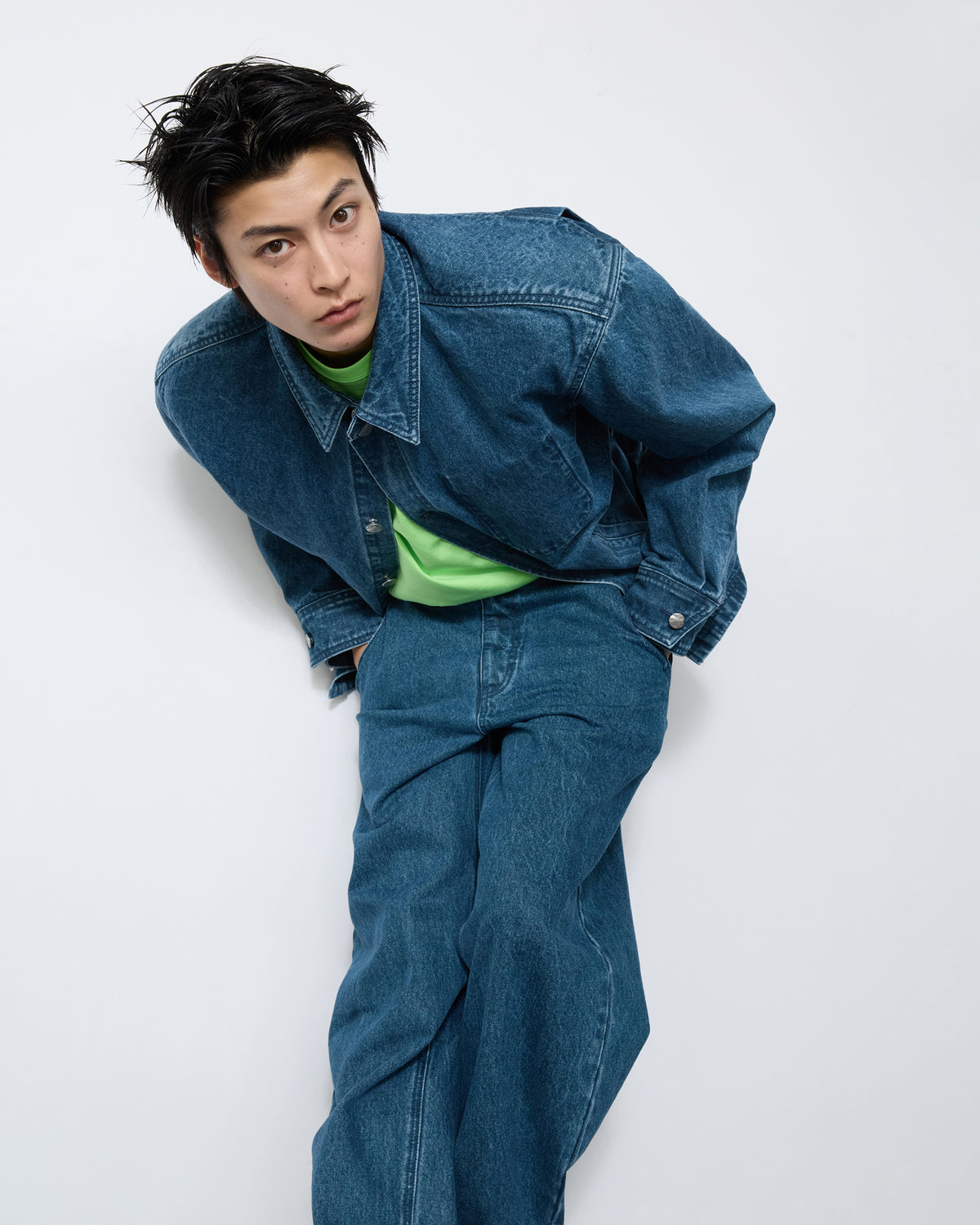 Ader Error - Sig; SV Tag Trucker jacket 02 (Blue) product image 8 | TRAB K-Fashion Australia