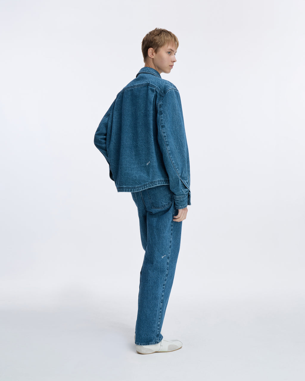 Ader Error - Sig; SV Tag Trucker jacket 02 (Blue) product image 11 | TRAB K-Fashion Australia