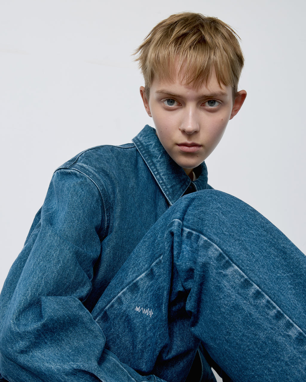 Ader Error - Sig; SV Tag Trucker jacket 02 (Blue) product image 13 | TRAB K-Fashion Australia