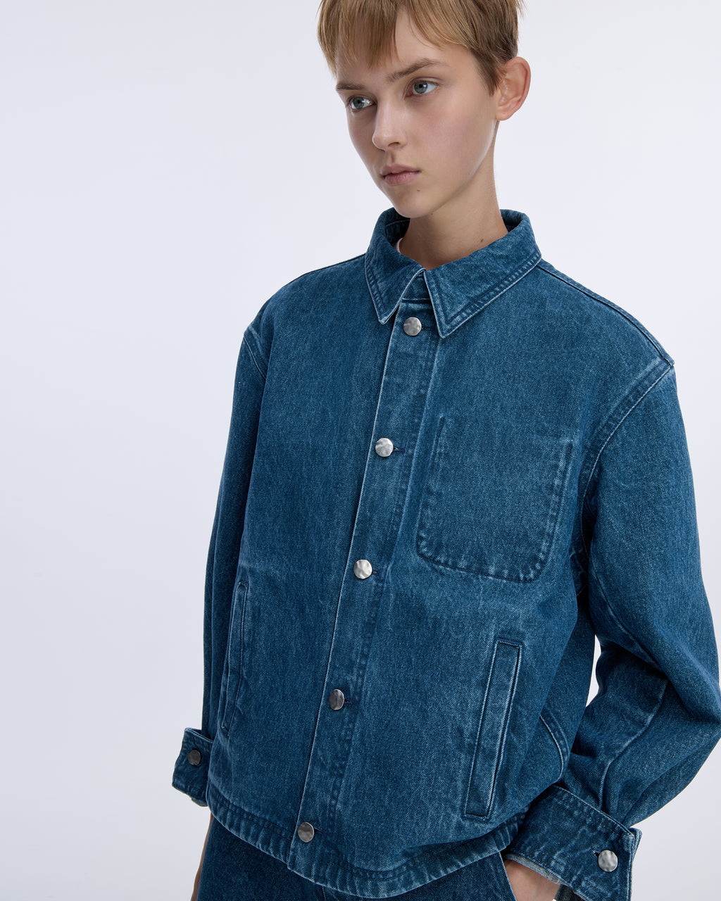 Ader Error - Sig; SV Tag Trucker jacket 02 (Blue) product image 14 | TRAB K-Fashion Australia