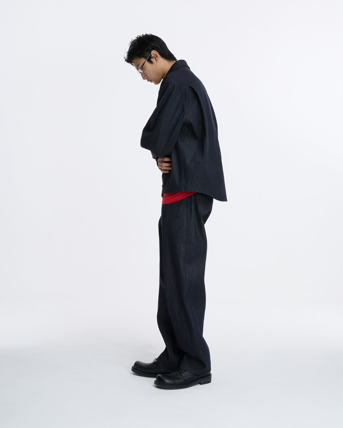 Ader Error - Sig; SV Tag Trucker jacket 02 (Dark Navy) product image 2 | TRAB K-Fashion Australia