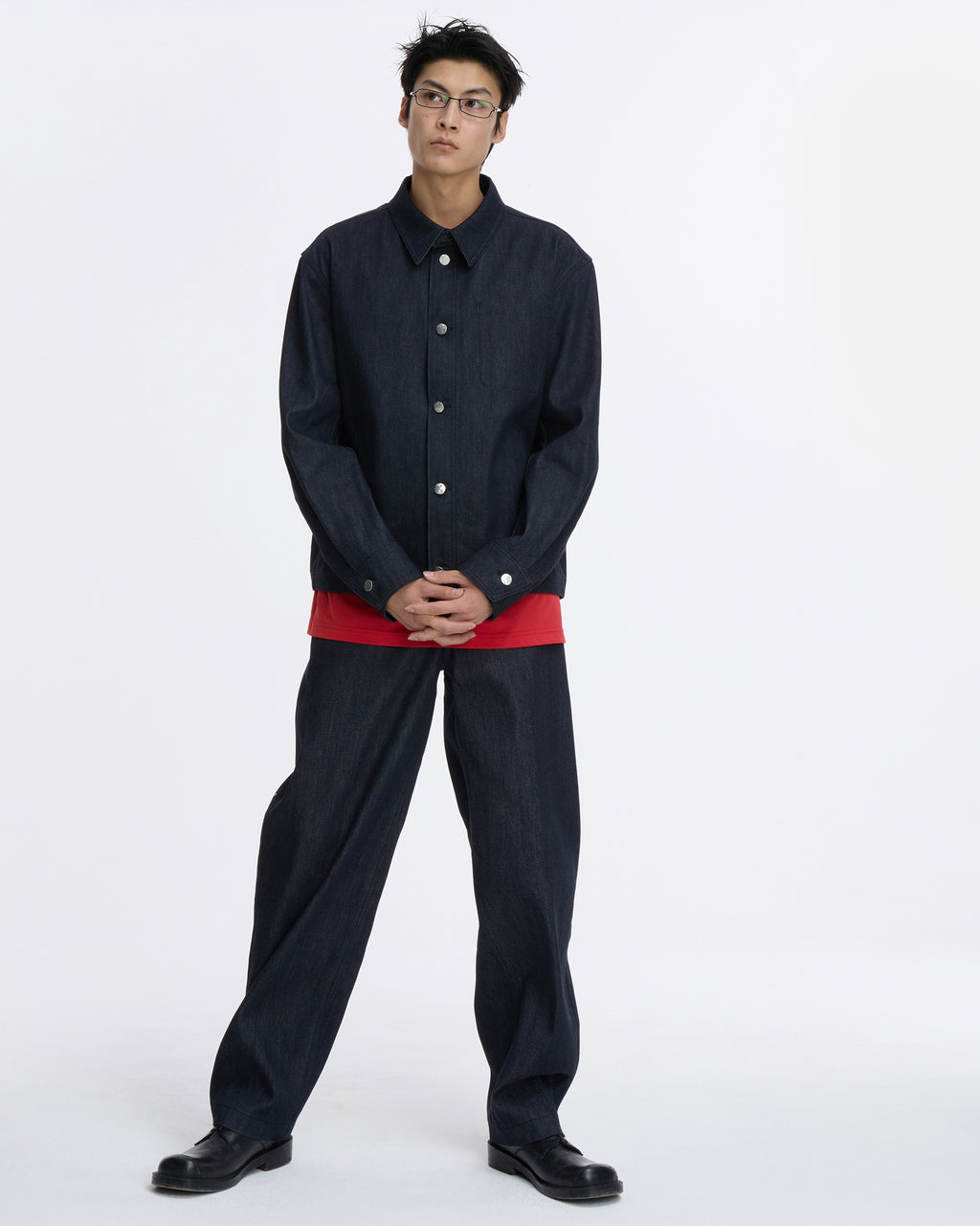 Ader Error - Sig; SV Tag Trucker jacket 02 (Dark Navy) product image 5 | TRAB K-Fashion Australia