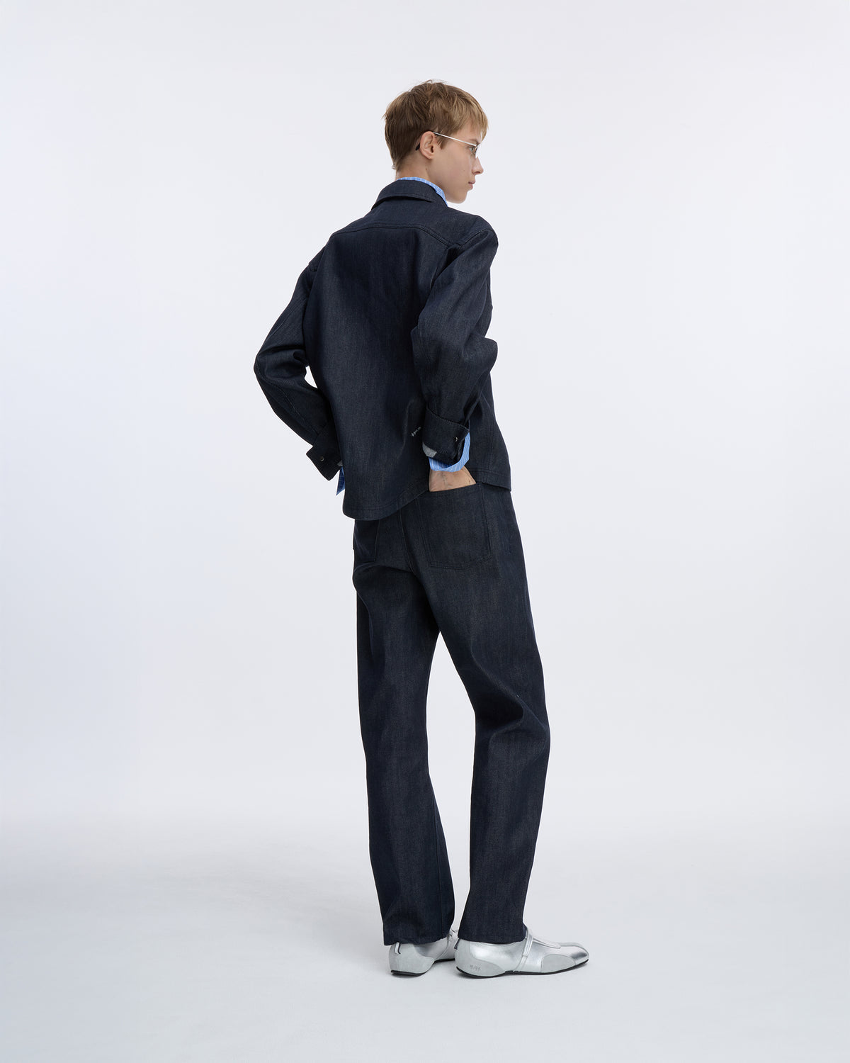 Ader Error - Sig; SV Tag Trucker jacket 02 (Dark Navy) product image 10 | TRAB K-Fashion Australia