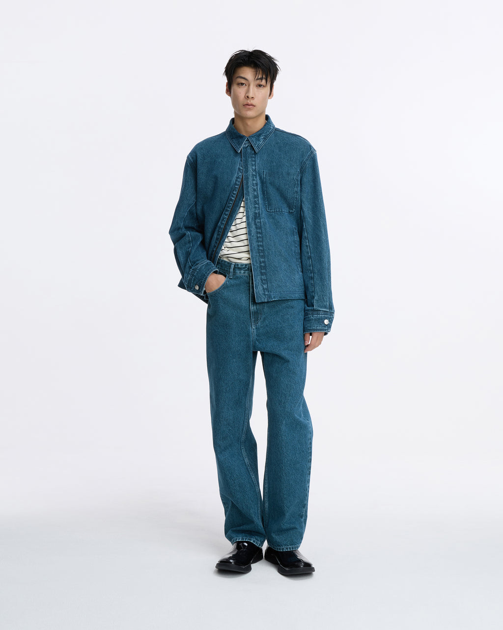Ader Error - Sig; SV Tag Trucker jacket 03 (Blue) product image 5 | TRAB K-Fashion Australia