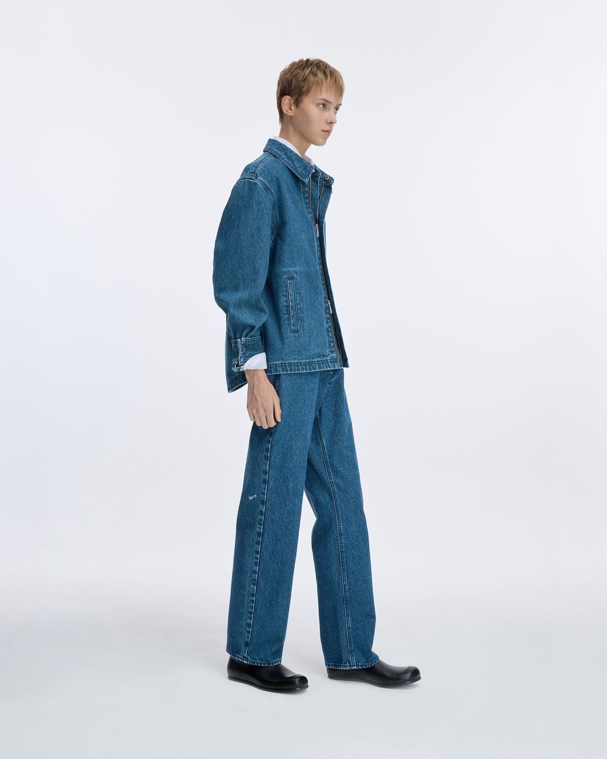 Ader Error - Sig; SV Tag Trucker jacket 03 (Blue) product image 8 | TRAB K-Fashion Australia