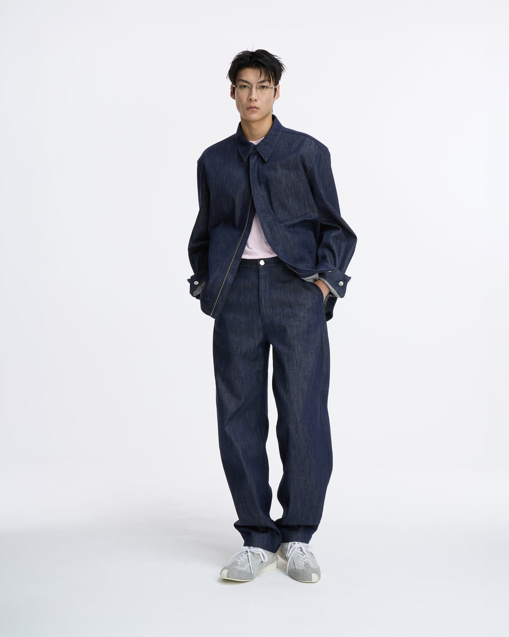 Ader Error - Sig; SV Tag Trucker jacket 03 (Dark Blue) product image 6 | TRAB K-Fashion Australia