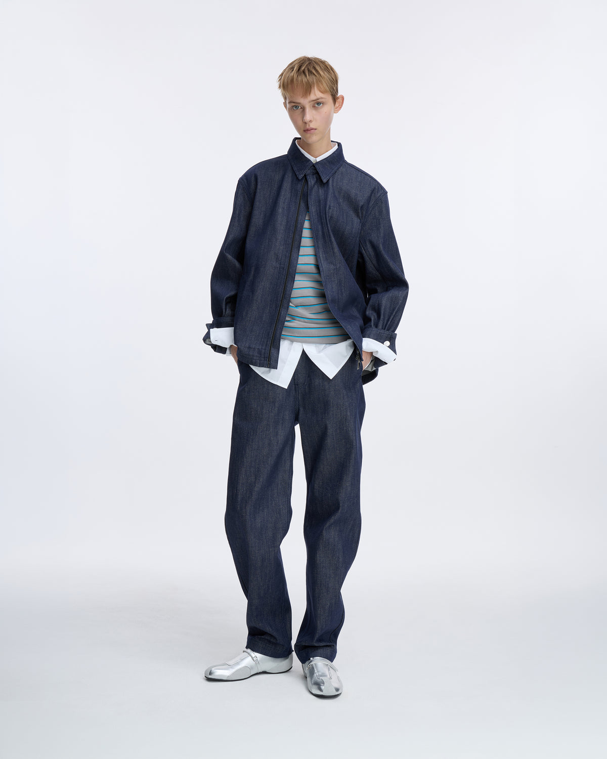 Ader Error - Sig; SV Tag Trucker jacket 03 (Dark Blue) product image 11 | TRAB K-Fashion Australia