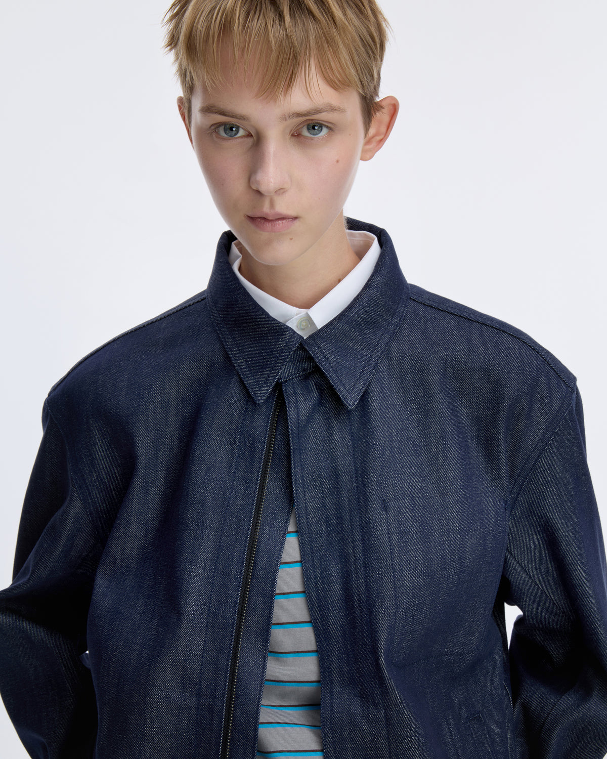 Ader Error - Sig; SV Tag Trucker jacket 03 (Dark Blue) product image 14 | TRAB K-Fashion Australia