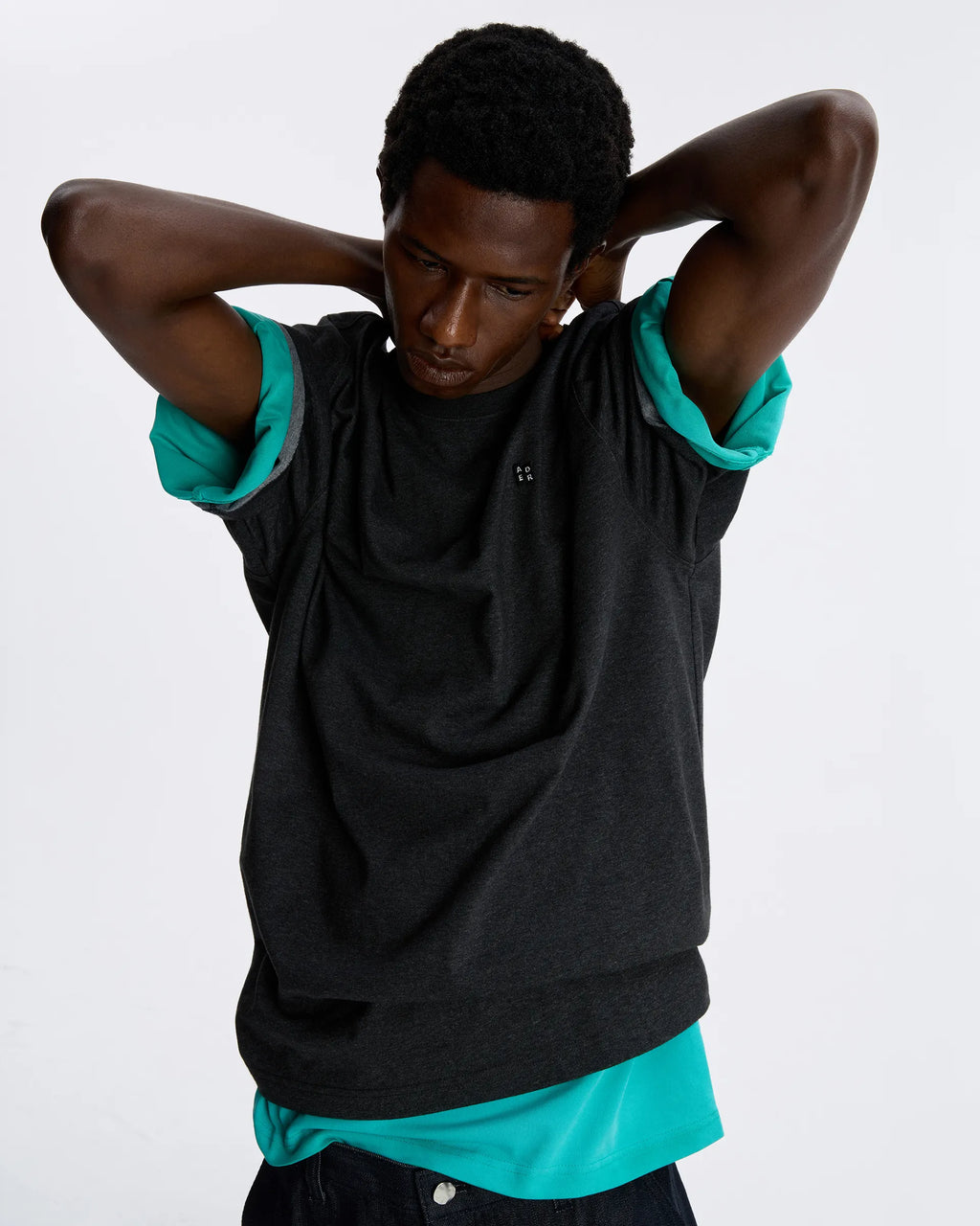 Ader Error - Sig; BL Tag T-Shirt 07 (Charcoal) product image 3 | TRAB K-Fashion Australia