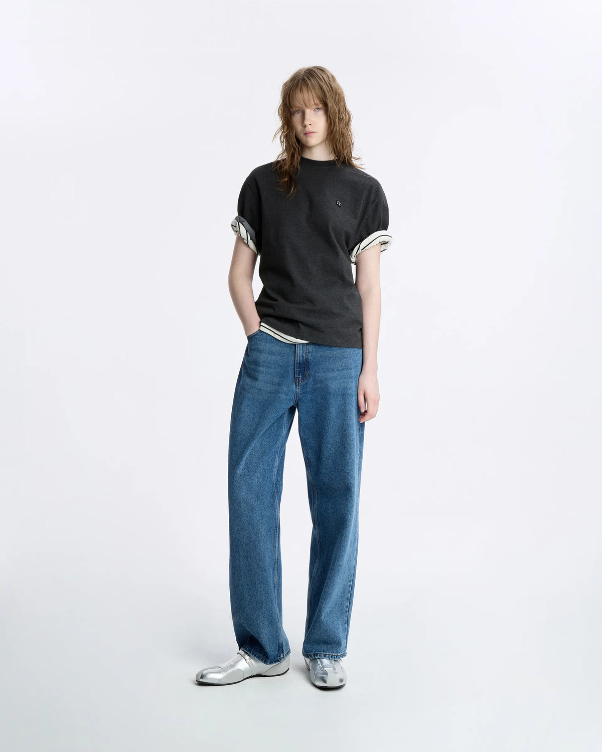 Ader Error - Sig; BL Tag T-Shirt 07 (Charcoal) product image 8 | TRAB K-Fashion Australia