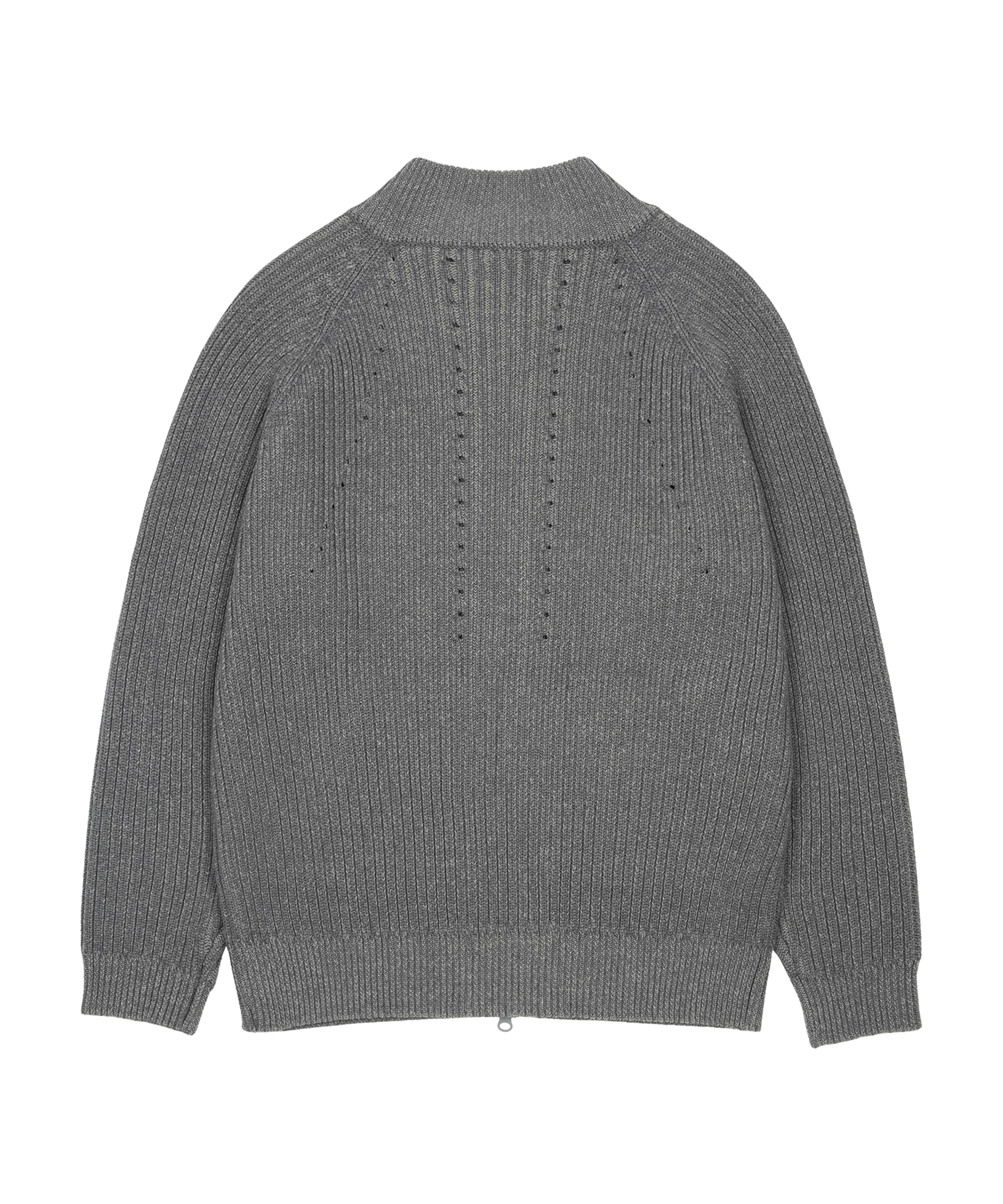 San San Gear - Button Zip-Up Knit (Blue Charcoal) product image 2 | TRAB K-Fashion Australia