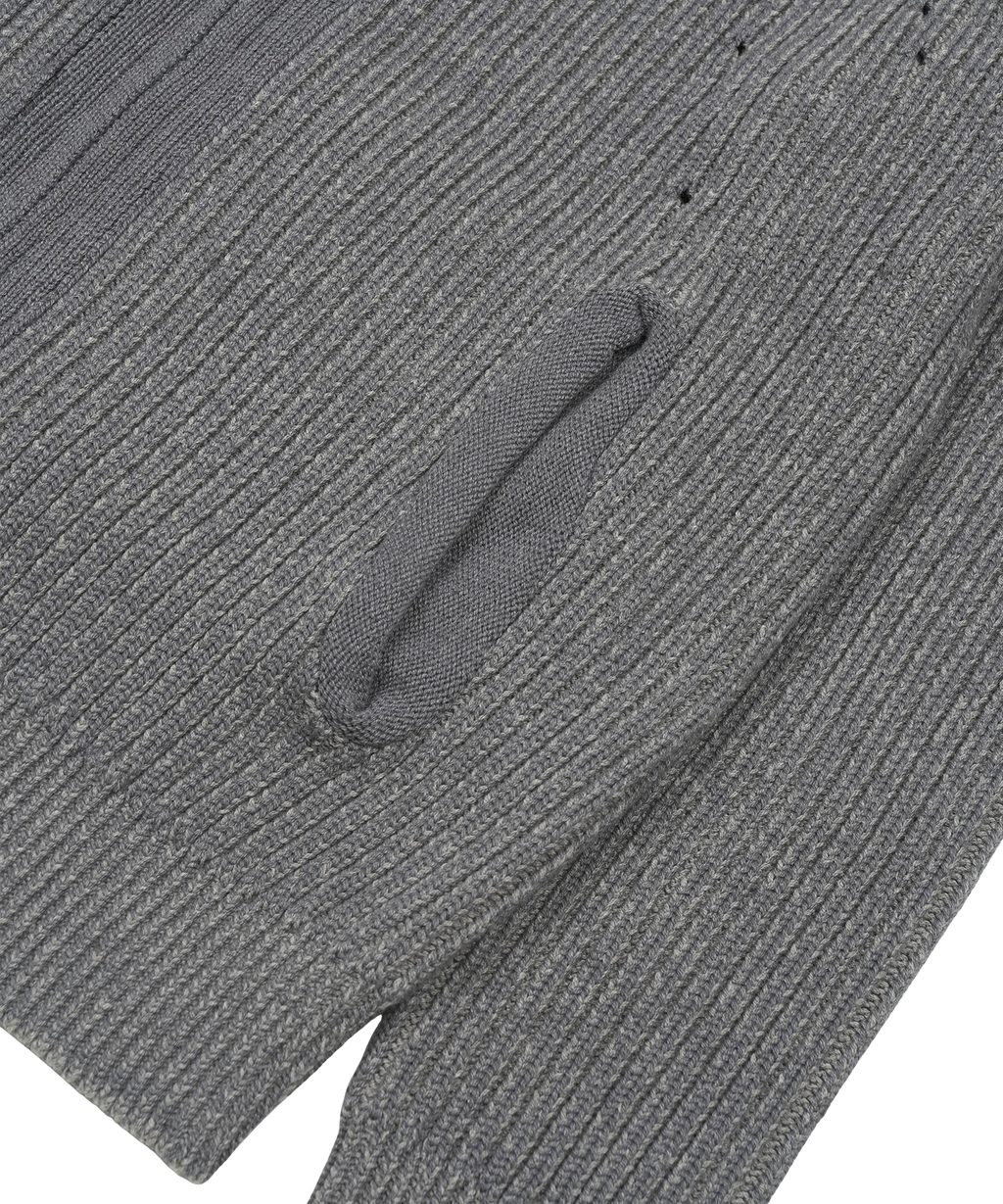 San San Gear - Button Zip-Up Knit (Blue Charcoal) product image 4 | TRAB K-Fashion Australia