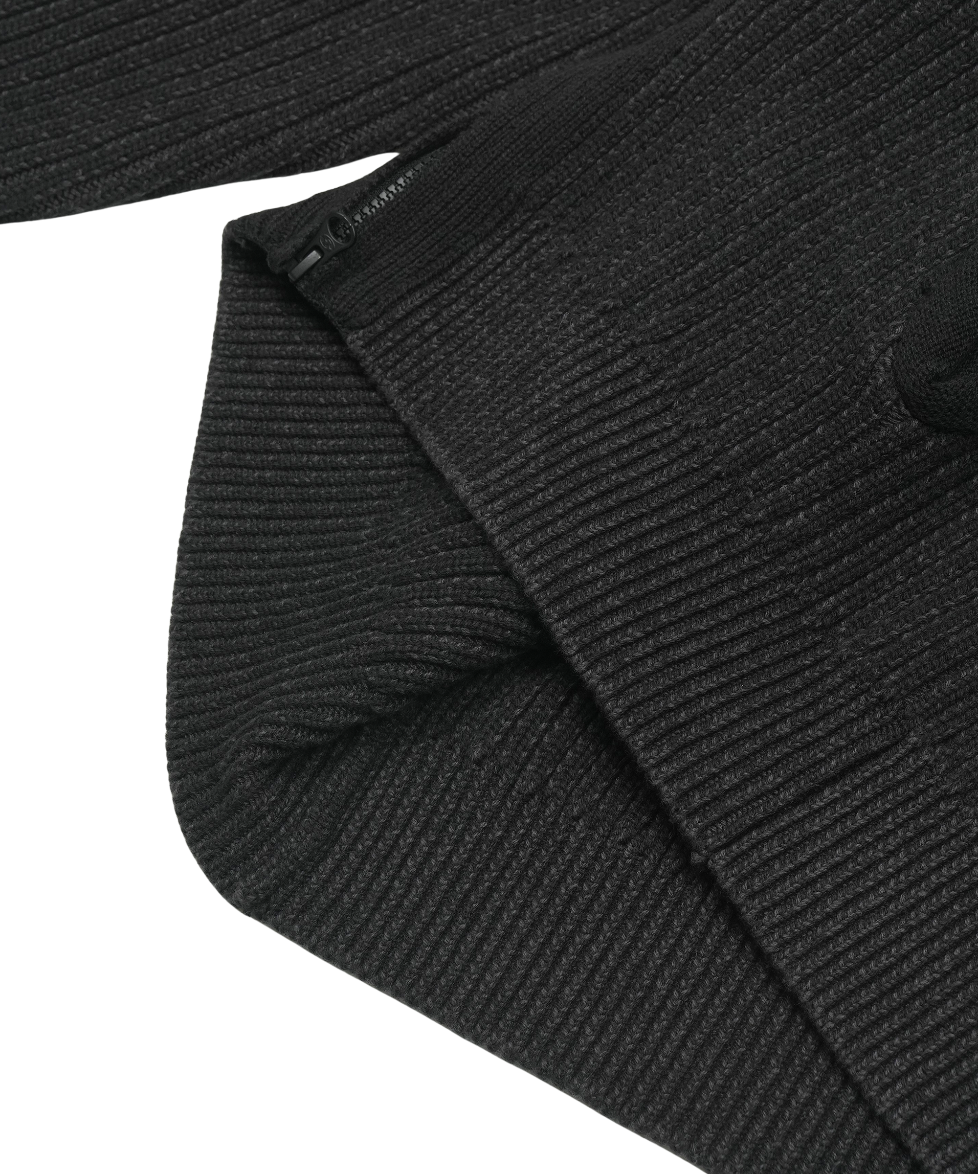 San San Gear - Button Zip-Up Knit (Black) product image 5 | TRAB K-Fashion Australia