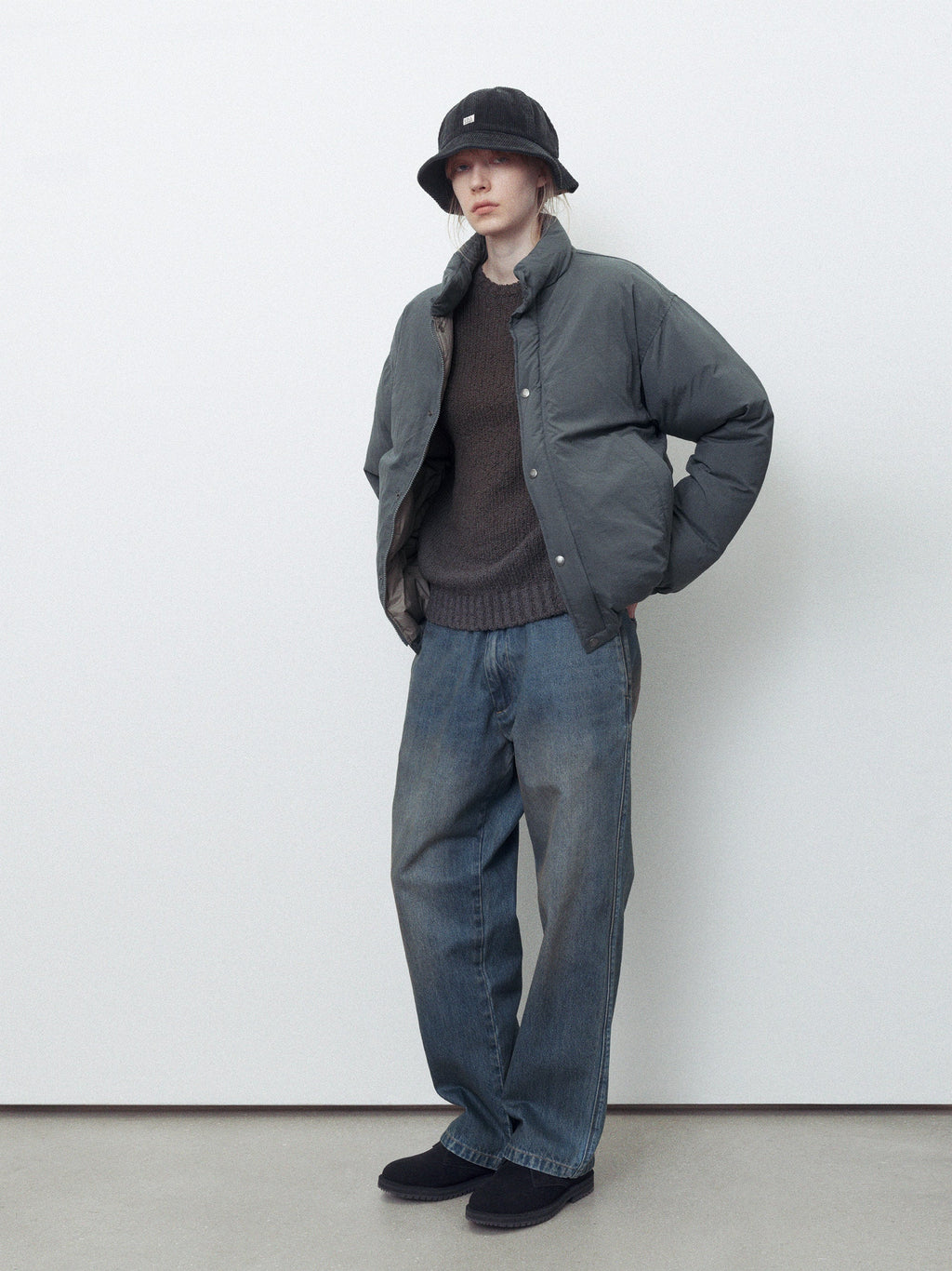 thisisneverthat - Basic Down Jacket (Navy) product image 9 | TRAB K-Fashion Australia
