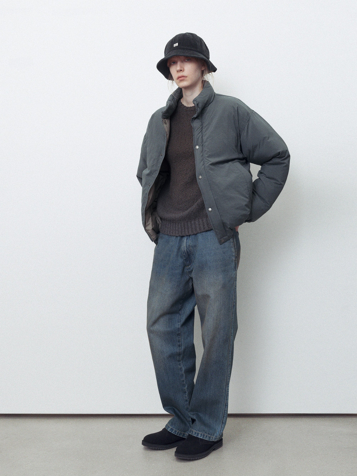 thisisneverthat - Basic Down Jacket (Navy) product image 9 | TRAB K-Fashion Australia