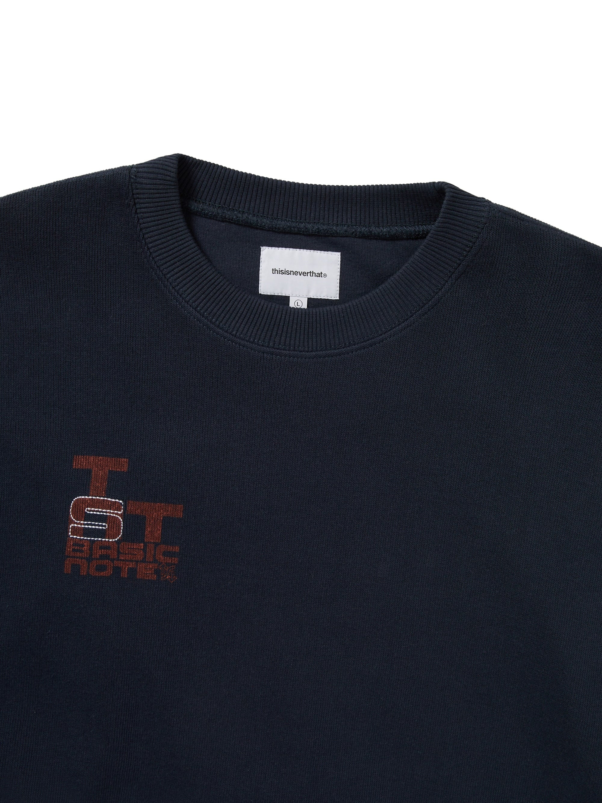 thisisneverthat - Basic Note Crewneck Pale (Navy) product image 2 | TRAB K-Fashion Australia