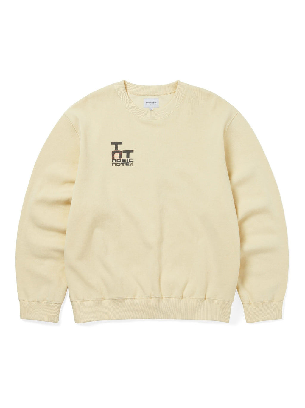 thisisneverthat - Basic Note Crewneck (Pale Lemon) product image 1 | TRAB K-Fashion Australia