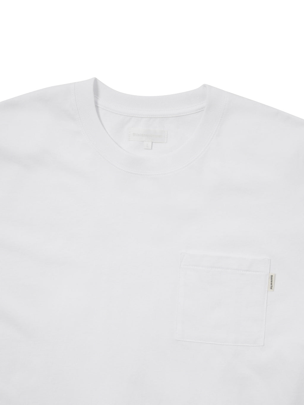 thisisneverthat - Basic Pocket L/S Tee (White) product image 2 | TRAB K-Fashion Australia