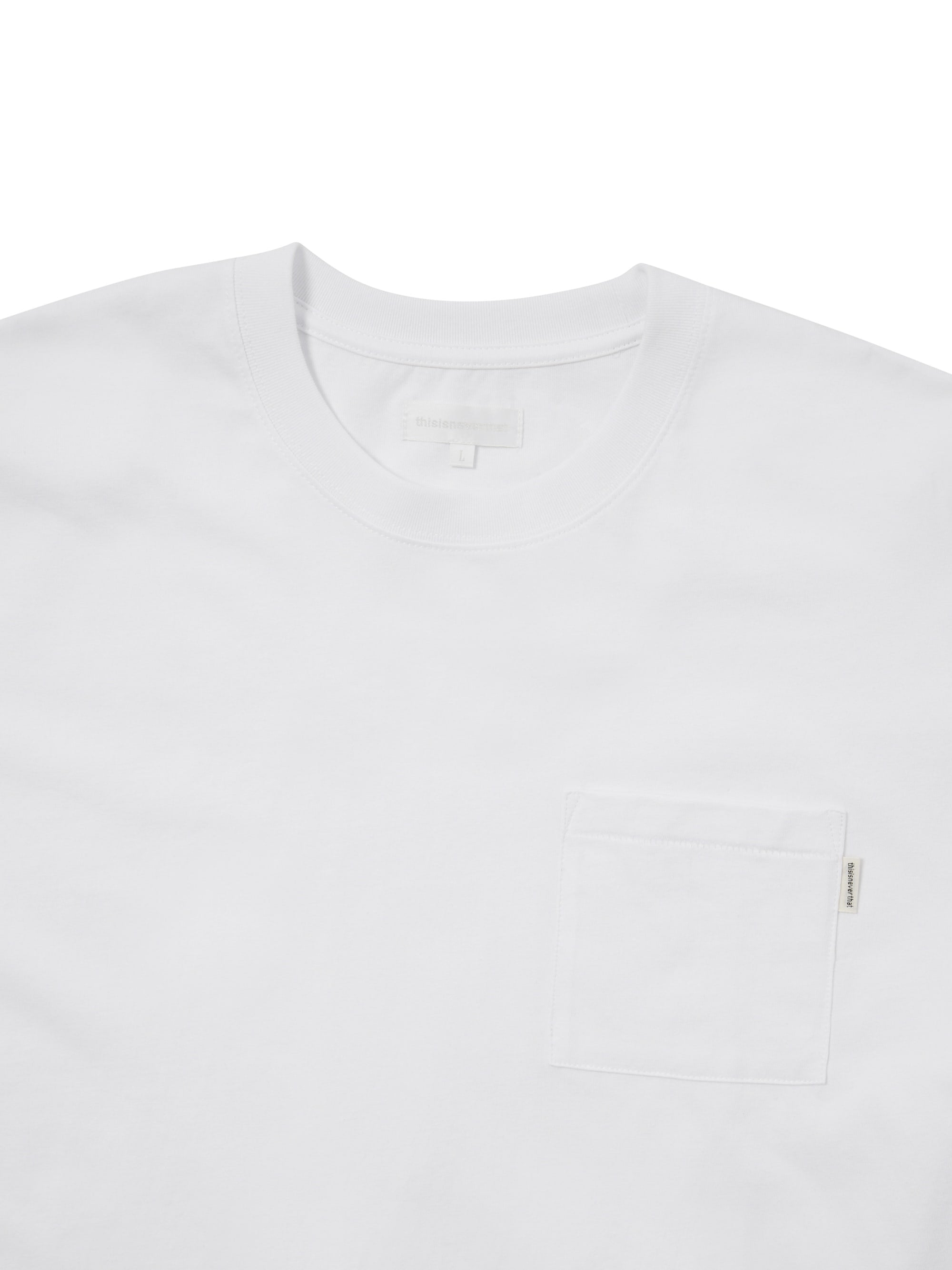 thisisneverthat - Basic Pocket L/S Tee (White) product image 2 | TRAB K-Fashion Australia