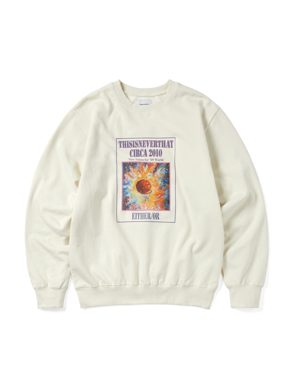 thisisneverthat - Basketball Hoop Crewneck (Natural) product image 1 | TRAB K-Fashion Australia