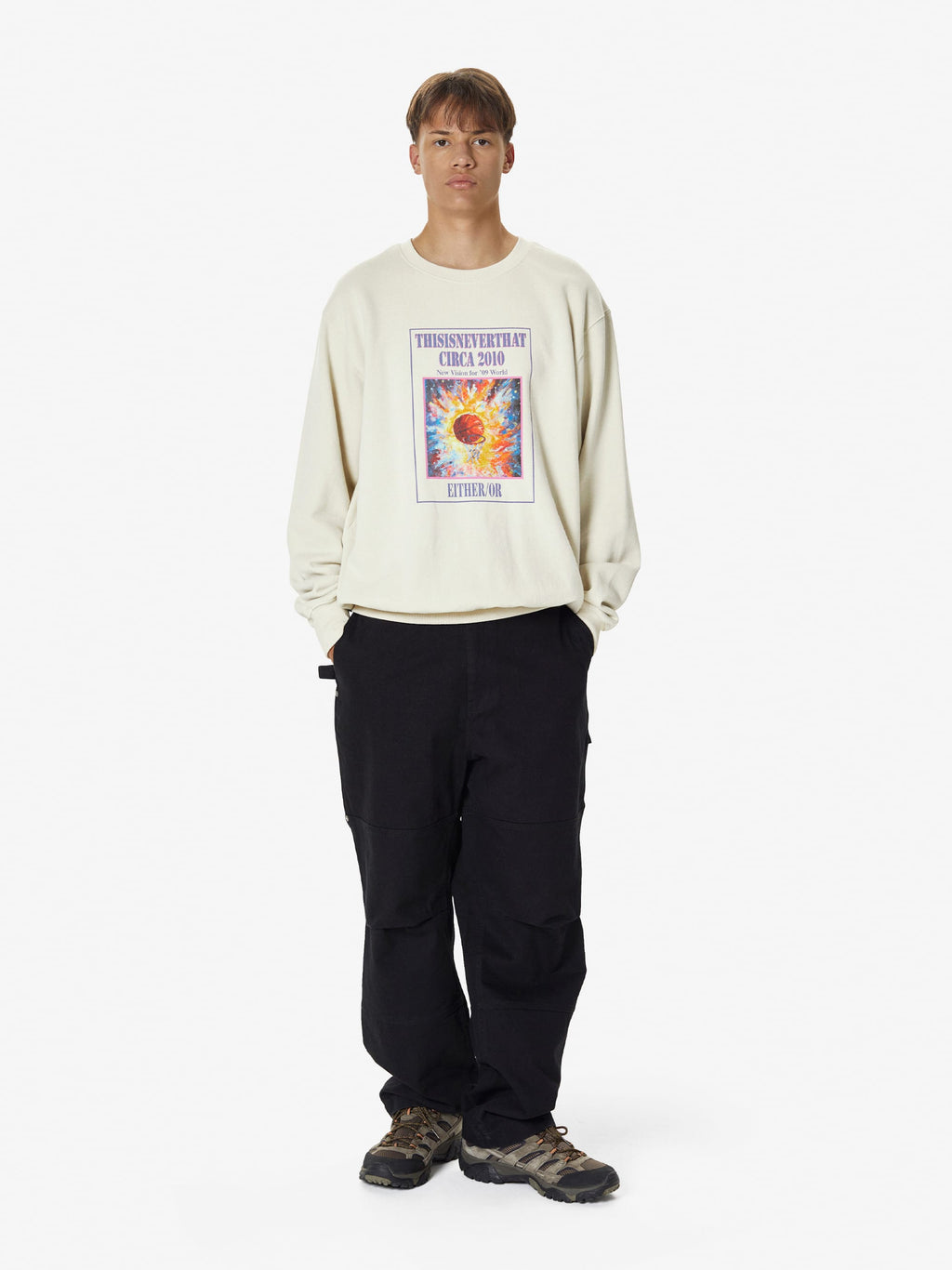 thisisneverthat - Basketball Hoop Crewneck (Natural) product image 6 | TRAB K-Fashion Australia