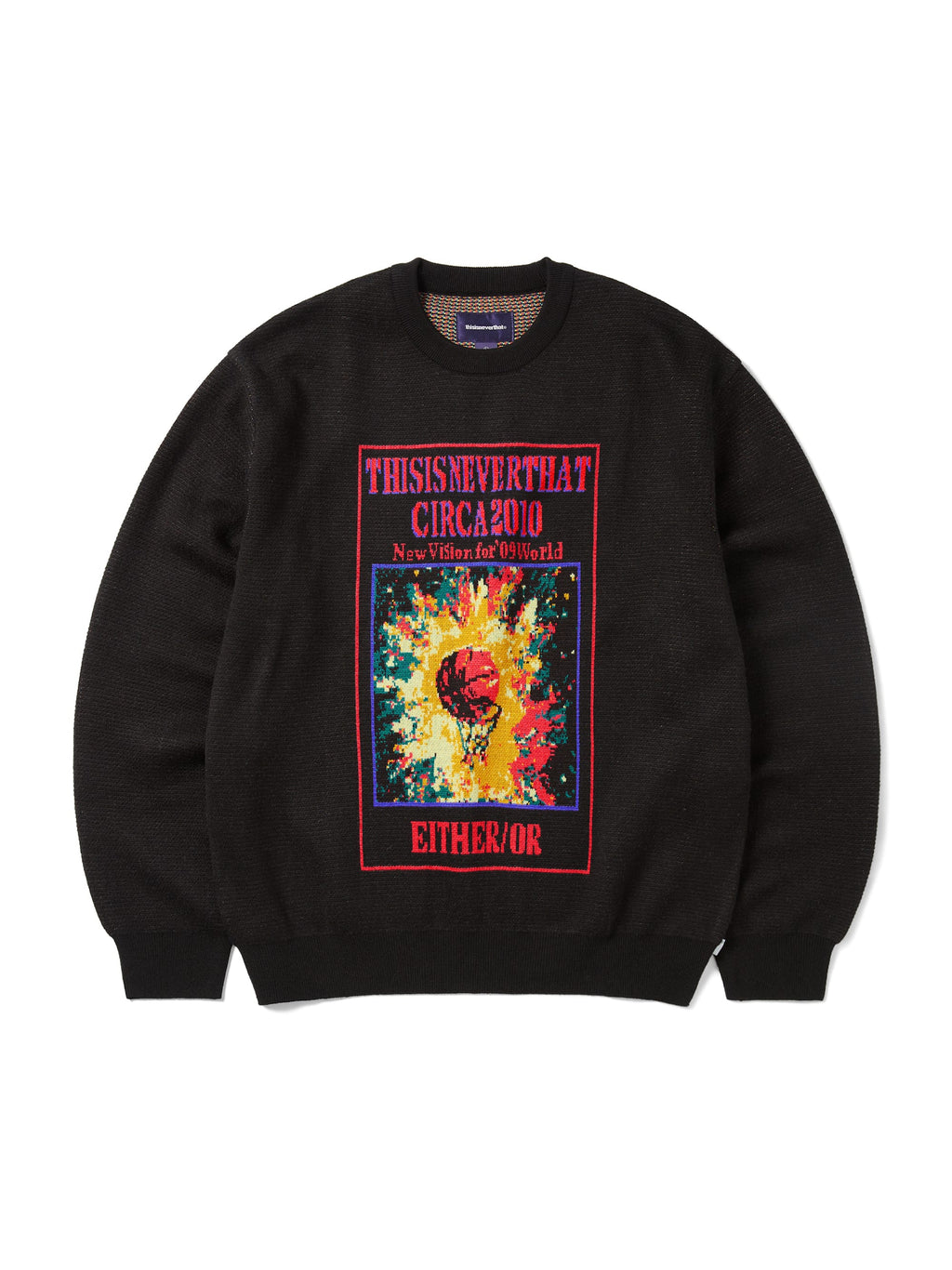 thisisneverthat - Basketball Hoop Knit Sweater (Black) product image 1 | TRAB K-Fashion Australia