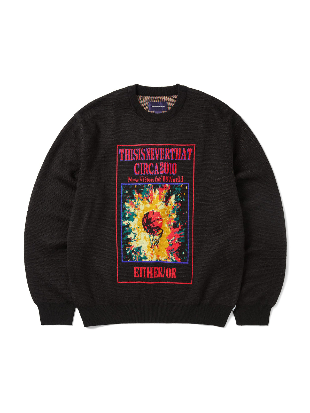 thisisneverthat - Basketball Hoop Knit Sweater (Black) product image 1 | TRAB K-Fashion Australia
