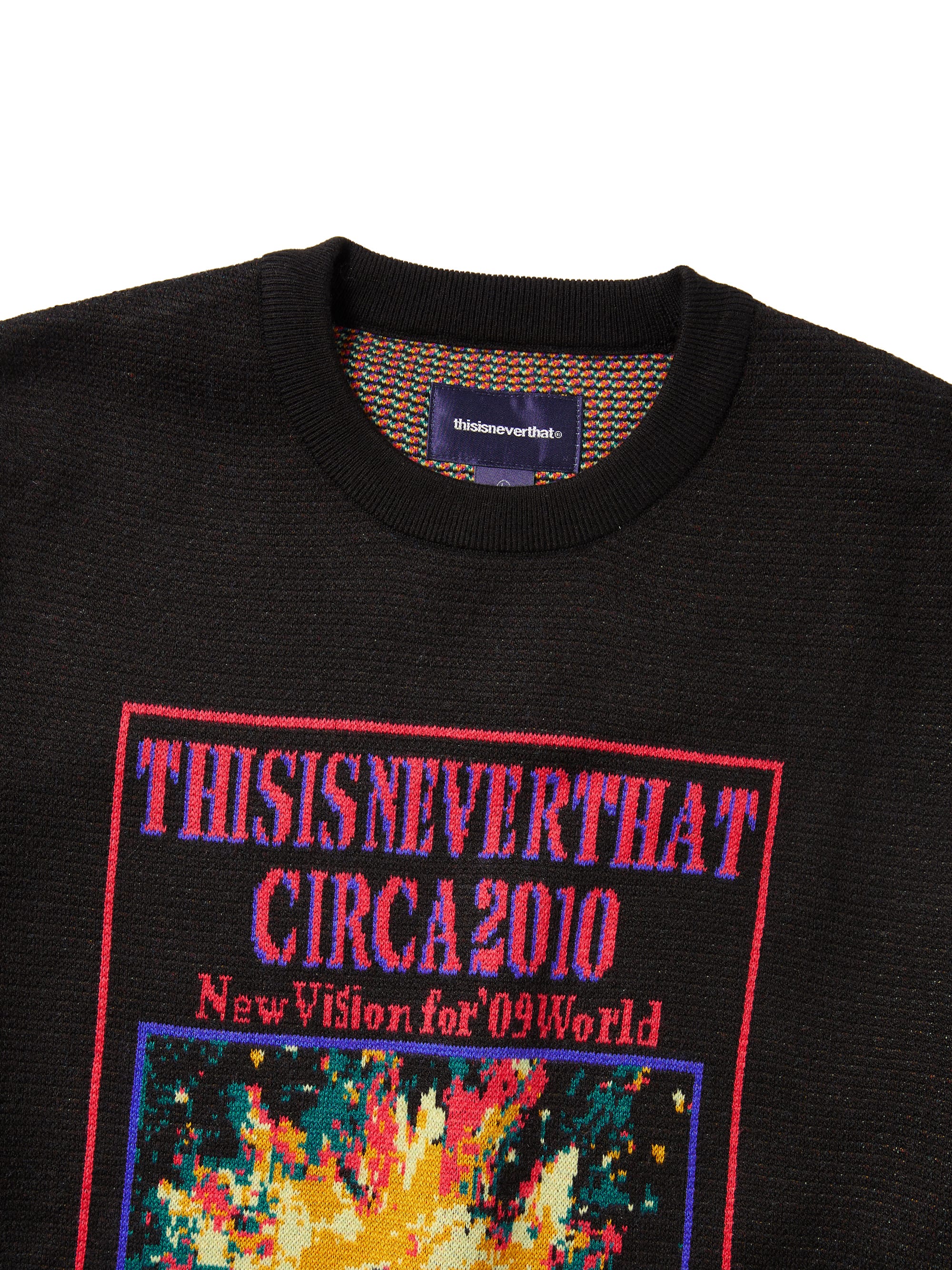 thisisneverthat - Basketball Hoop Knit Sweater (Black) product image 2 | TRAB K-Fashion Australia