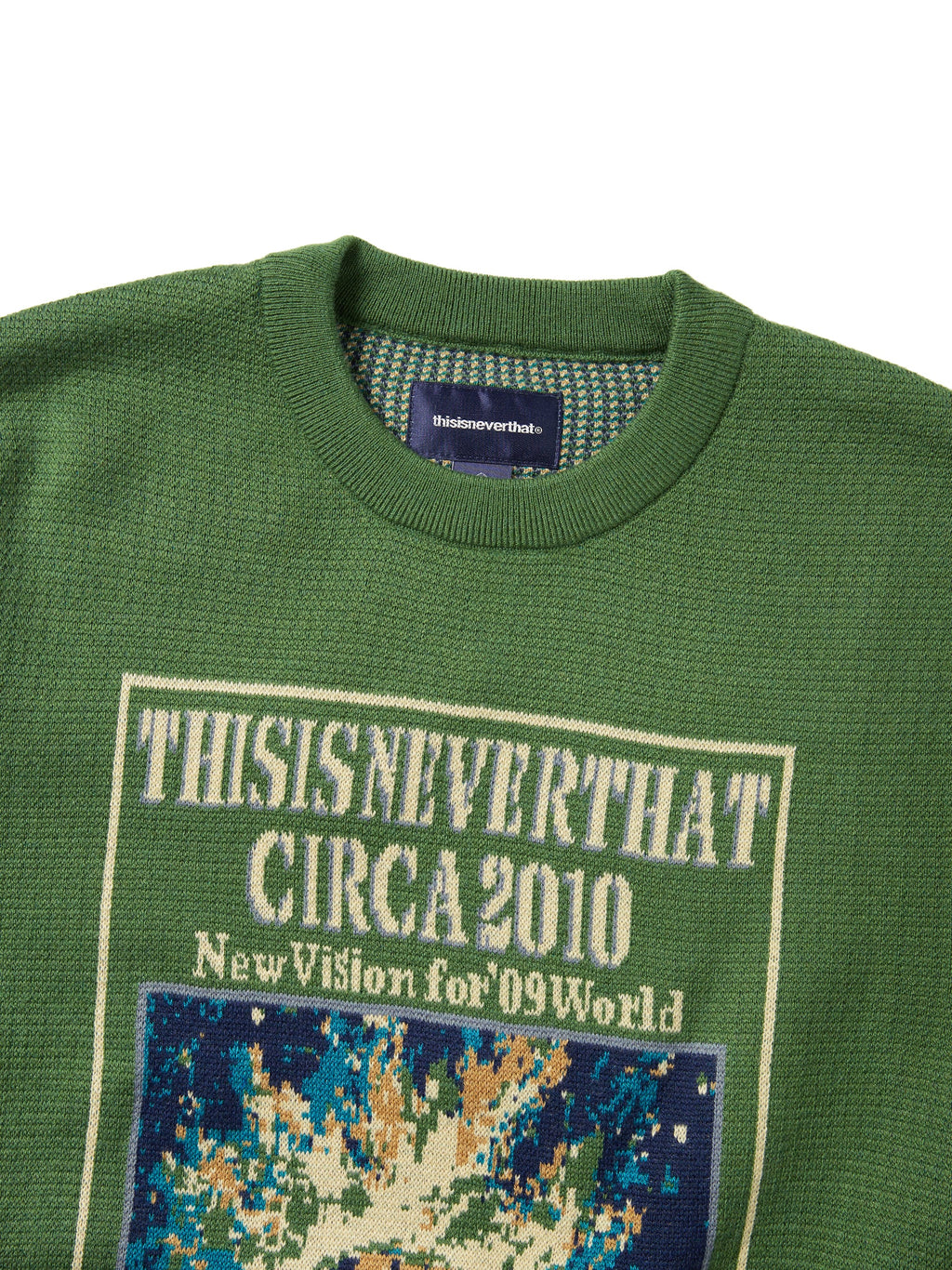 thisisneverthat - Basketball Hoop Knit Sweater (Green) product image 2 | TRAB K-Fashion Australia