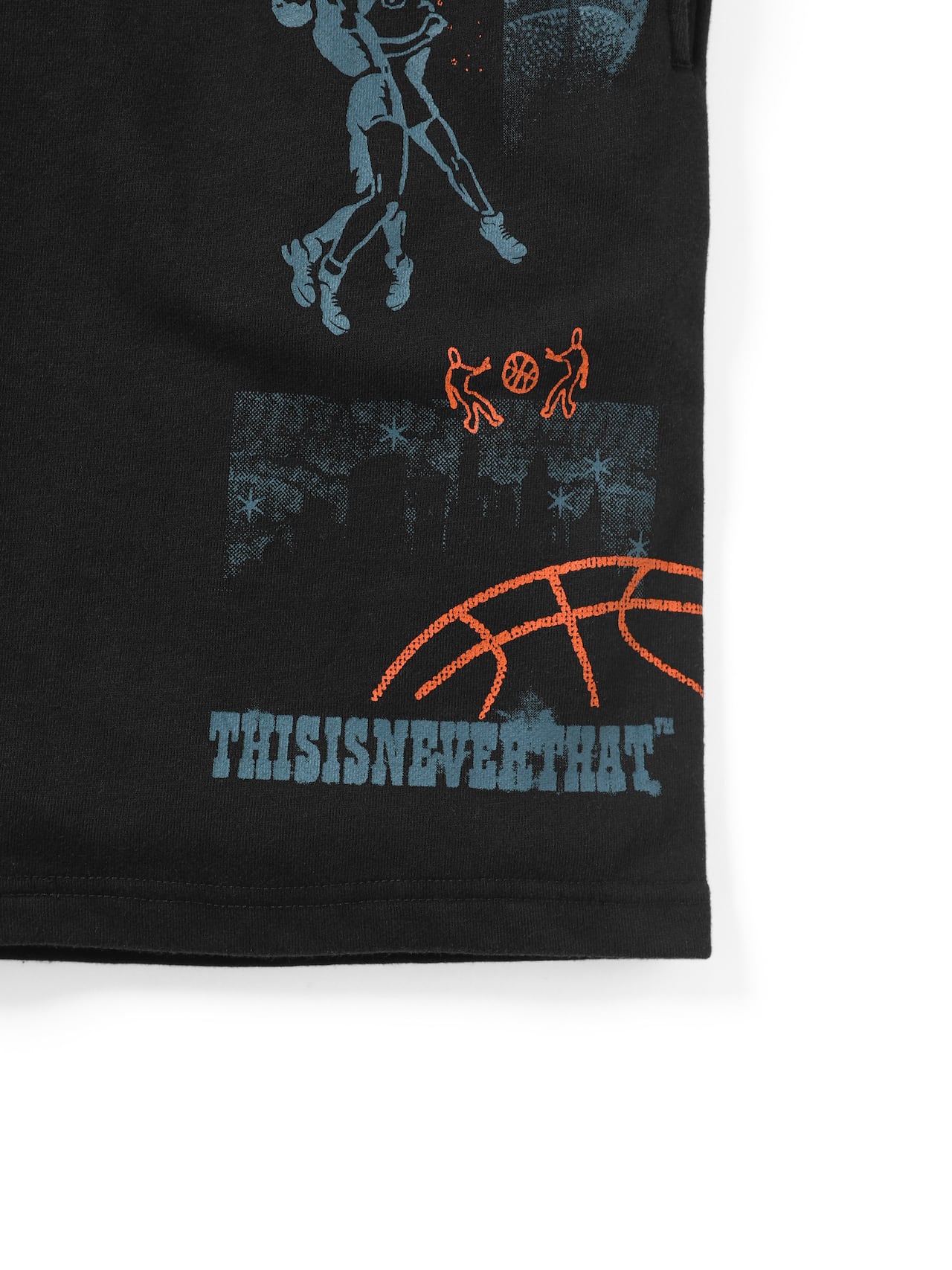 thisisneverthat - Basketball Sweatshort (Black) product image 5 | TRAB K-Fashion Australia