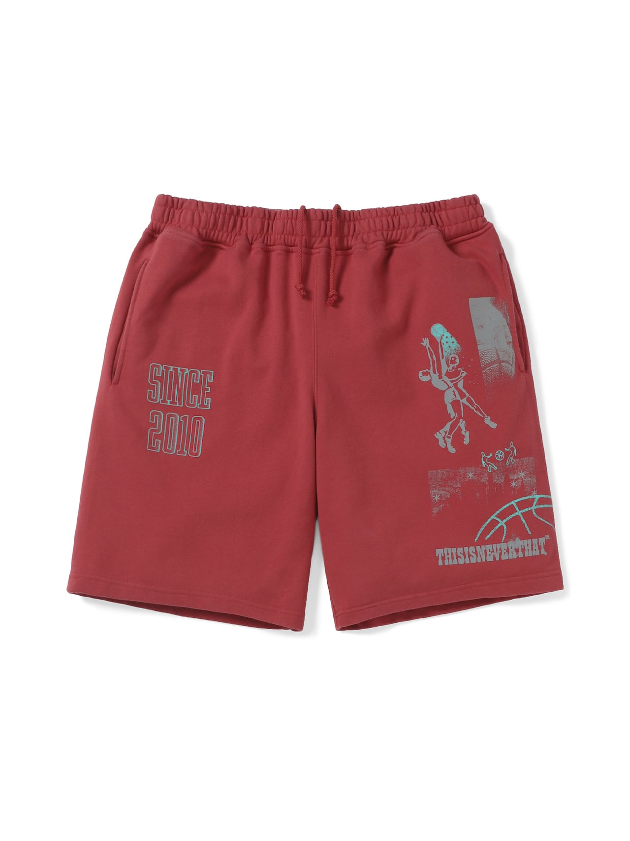 thisisneverthat - Basketball Sweatshort (Red) product image 1 | TRAB K-Fashion Australia