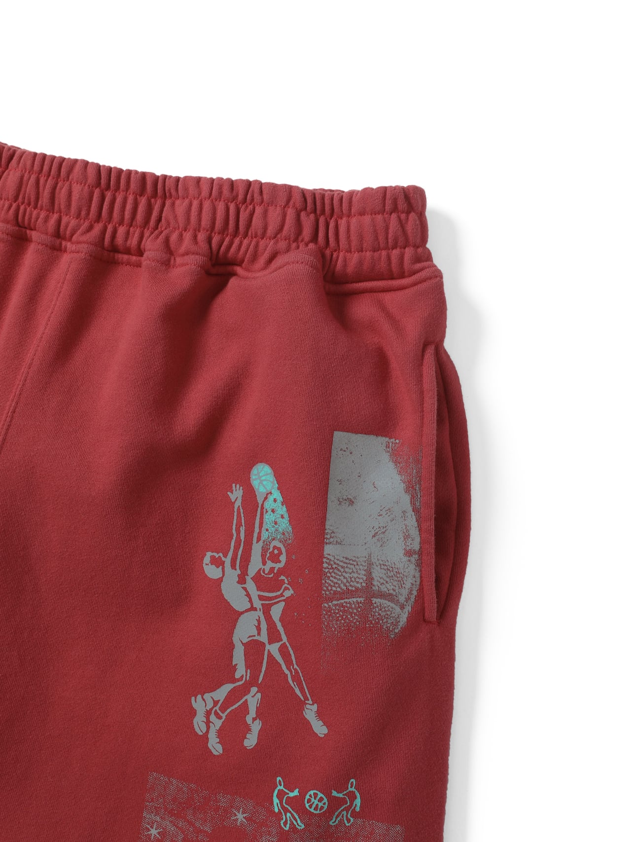 thisisneverthat - Basketball Sweatshort (Red) product image 4 | TRAB K-Fashion Australia