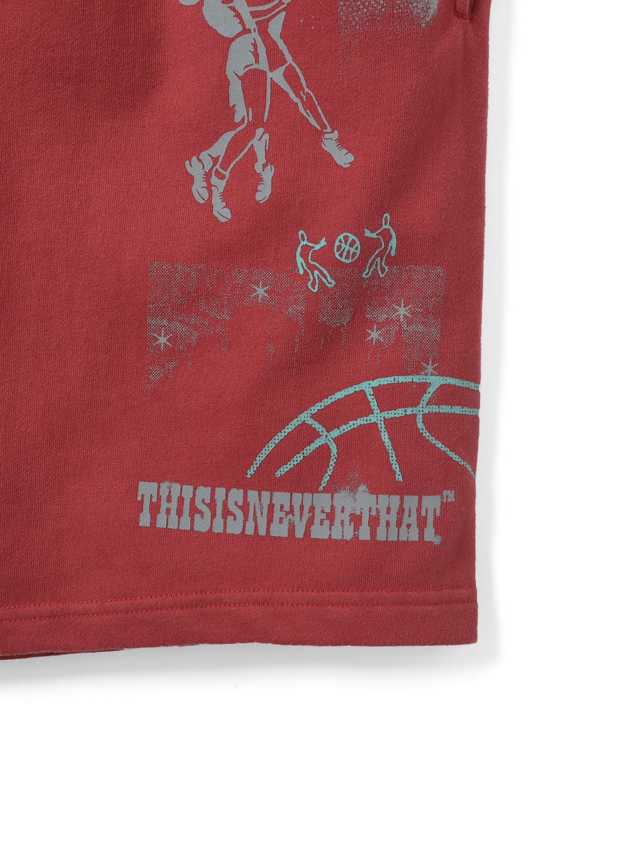 thisisneverthat - Basketball Sweatshort (Red) product image 5 | TRAB K-Fashion Australia