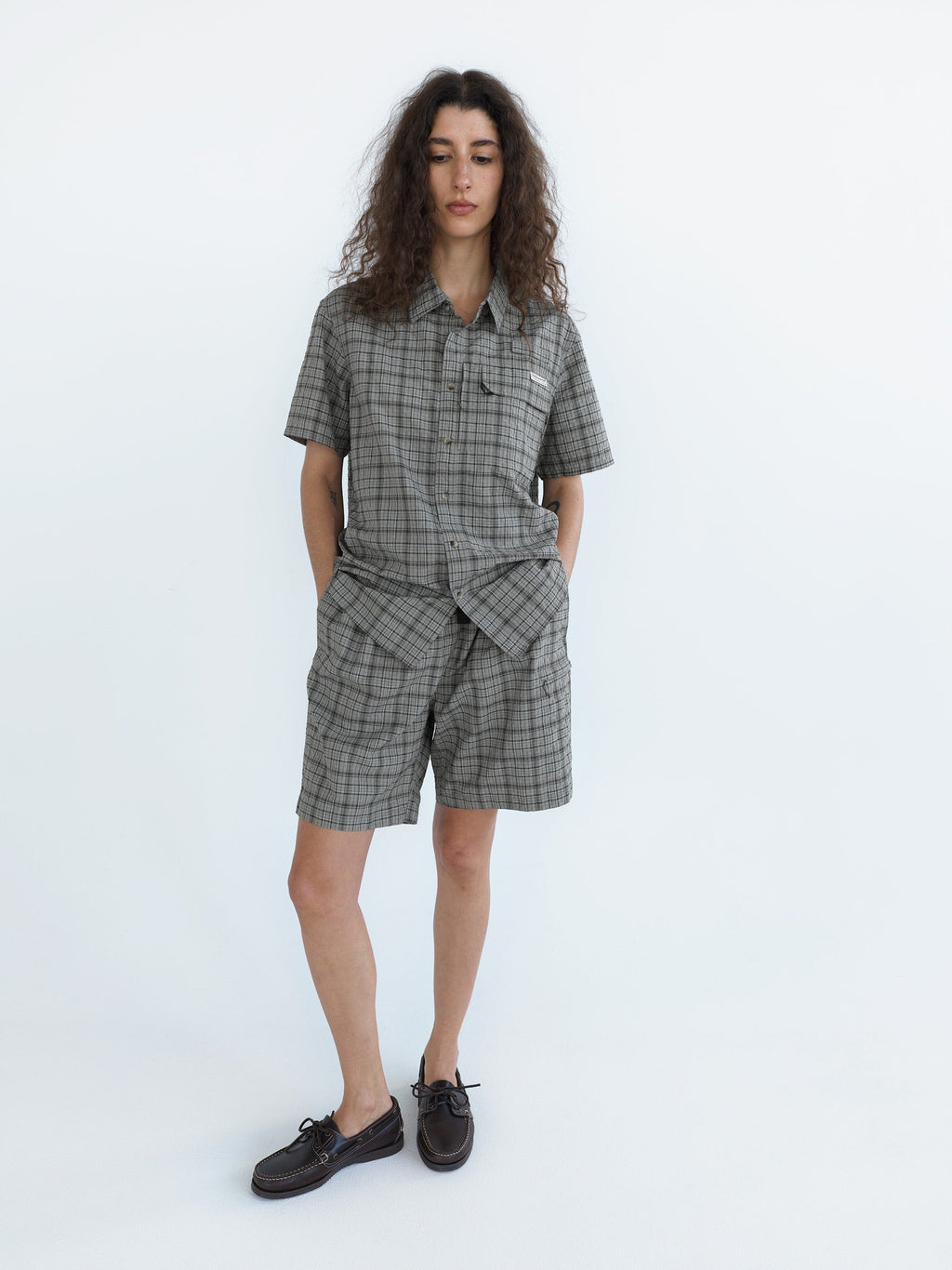 thisisneverthat - Belted Check Short (Sage) product image 7 | TRAB K-Fashion Australia