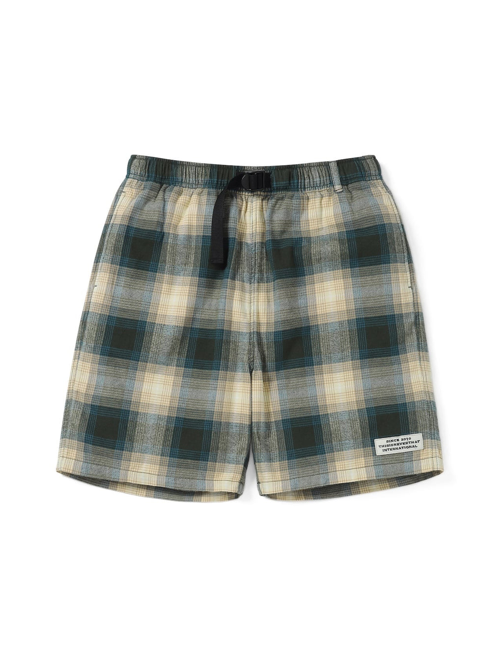 thisisneverthat - Belted Check short (Brown) product image 1 | TRAB K-Fashion Australia