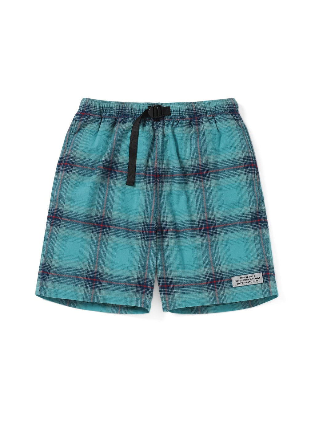 thisisneverthat - Belted Check short (Green) product image 1 | TRAB K-Fashion Australia