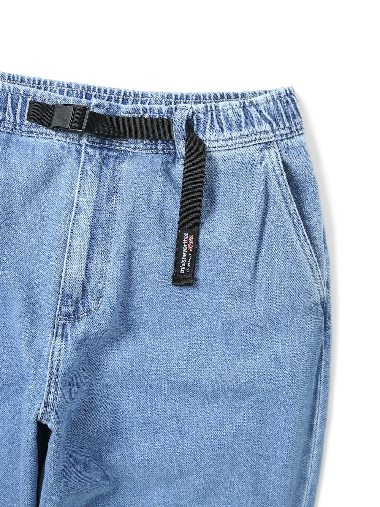 thisisneverthat - Belted Denim Pant Light (blue) product image 3 | TRAB K-Fashion Australia