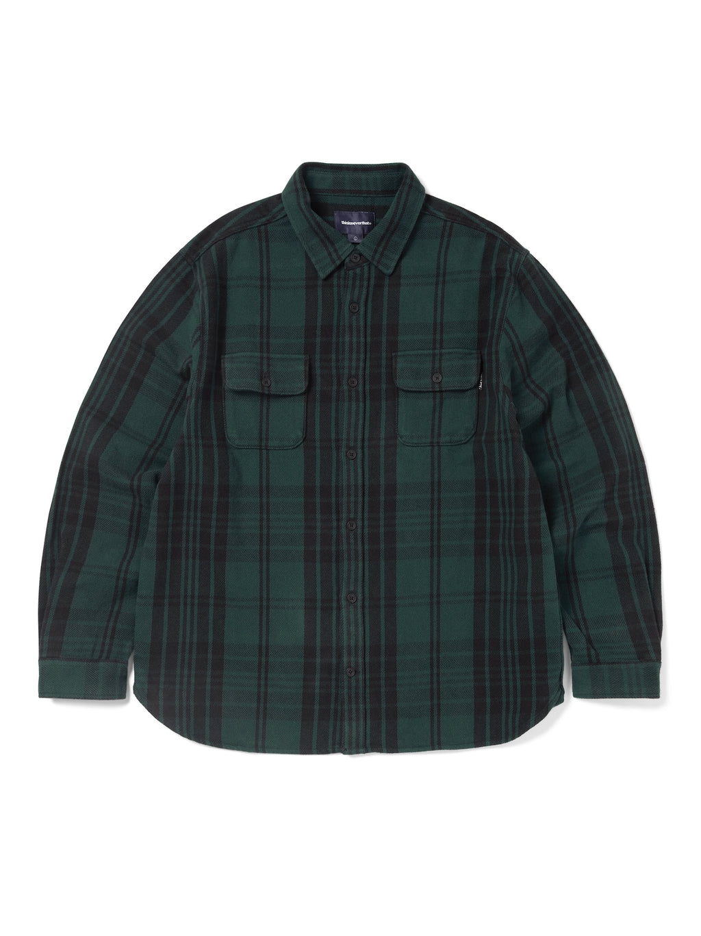 thisisneverthat - Big Flannel Work Shirt (Green) product image 1 | TRAB K-Fashion Australia