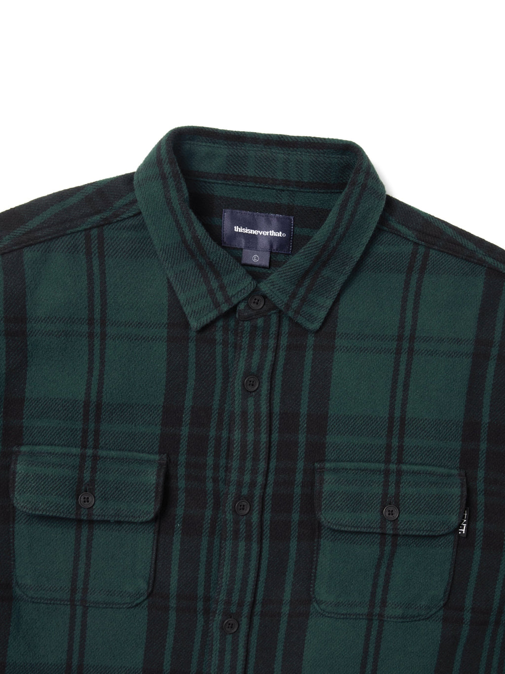 thisisneverthat - Big Flannel Work Shirt (Green) product image 2 | TRAB K-Fashion Australia