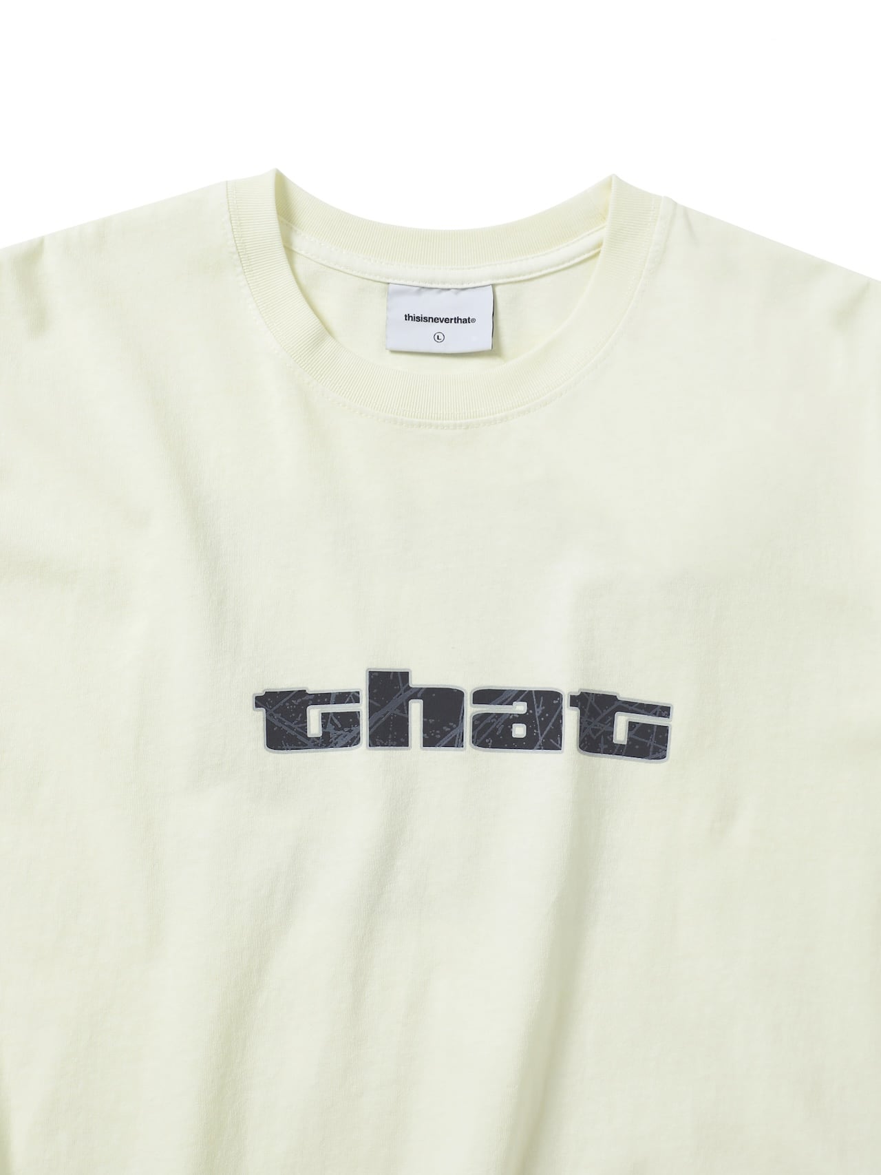 thisisneverthat - Big Initial Tee (Ivory) product image 2 | TRAB K-Fashion Australia