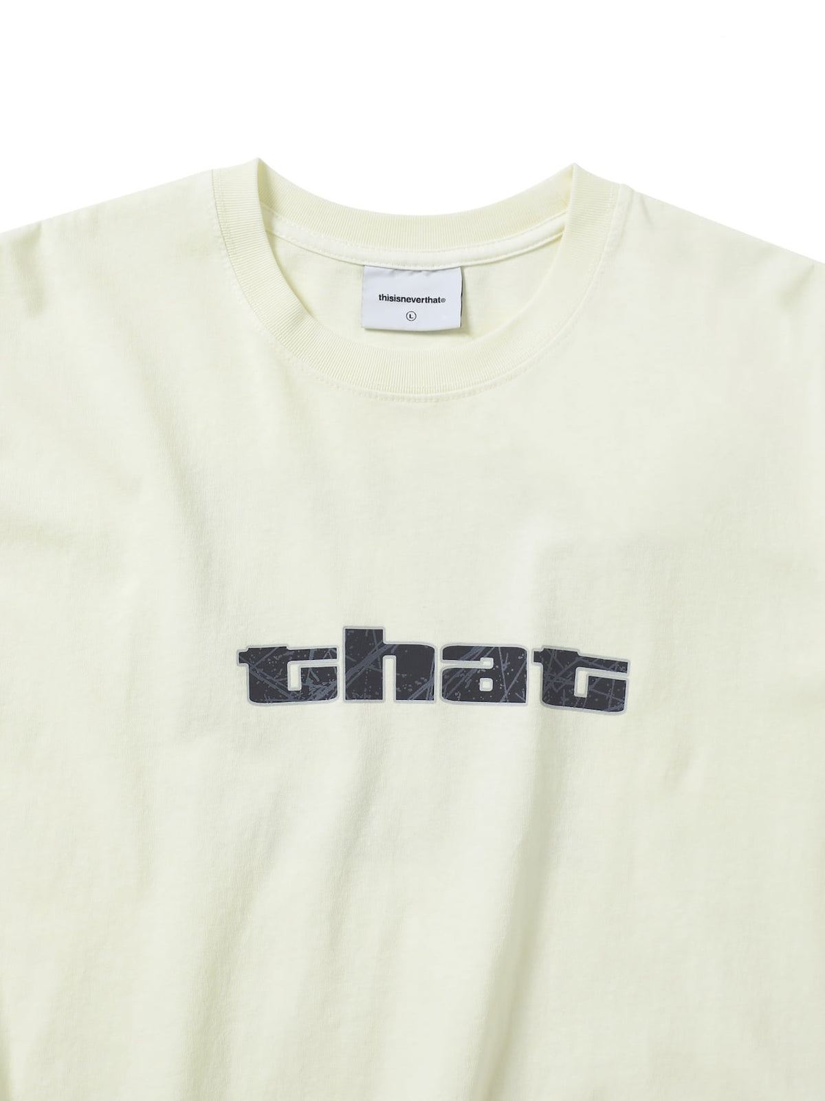 thisisneverthat - Big Initial Tee (Ivory) product image 2 | TRAB K-Fashion Australia