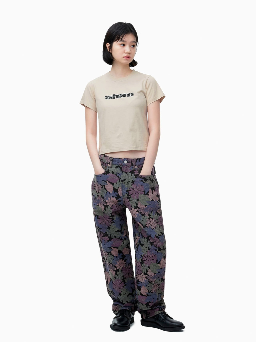 thisisneverthat - Big Initial W Tee (Beige) product image 4 | TRAB K-Fashion Australia