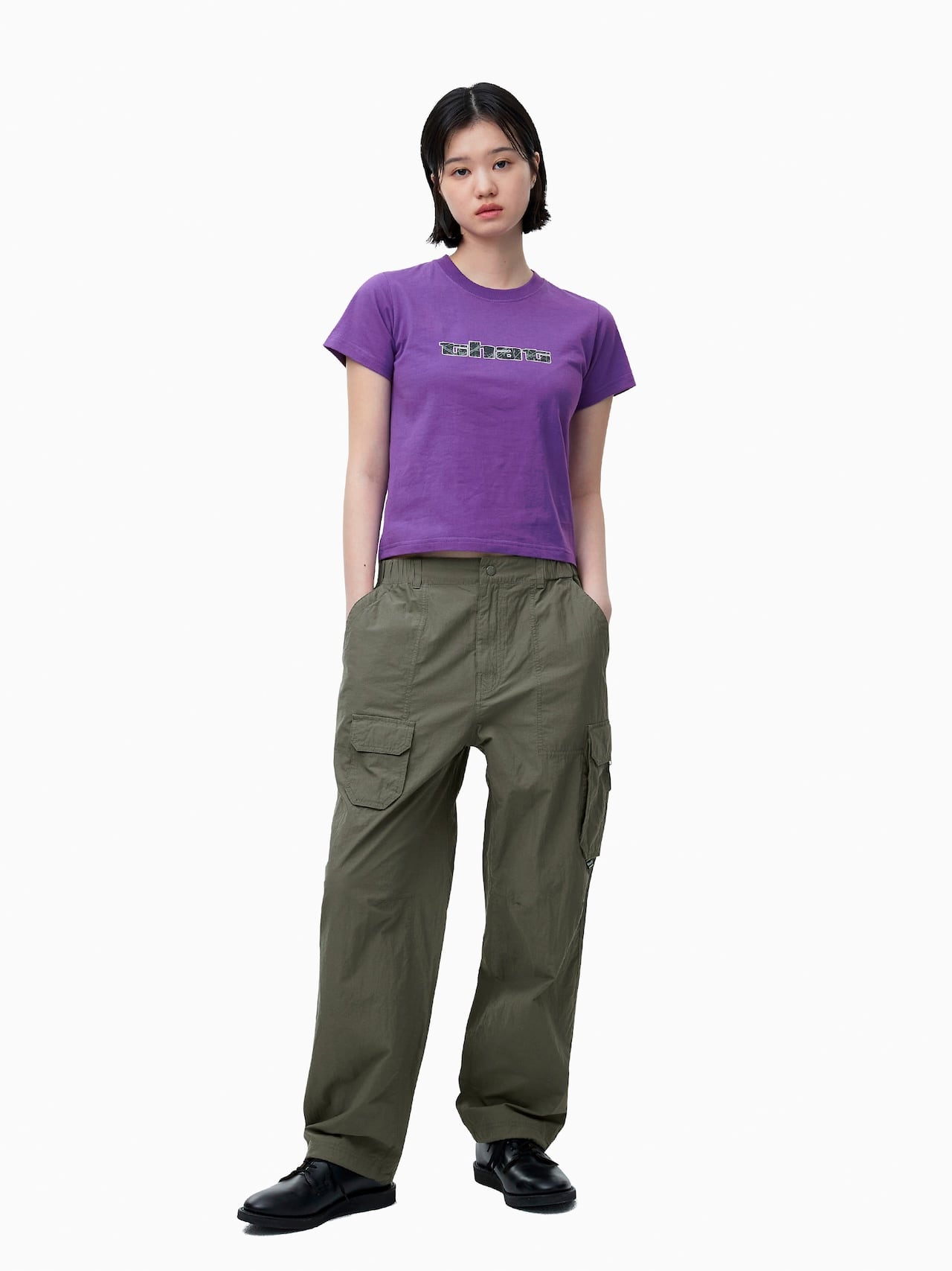 thisisneverthat - Big Initial W Tee (Purple) product image 4 | TRAB K-Fashion Australia