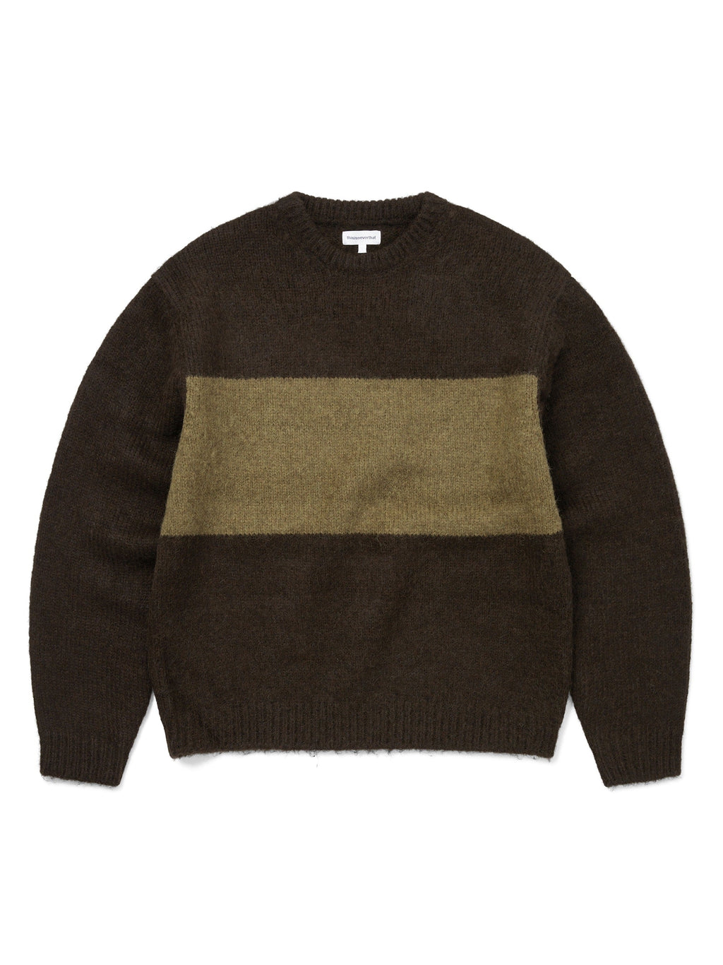 thisisneverthat - Big Lined Knit Sweater (Brown) product image 1 | TRAB K-Fashion Australia