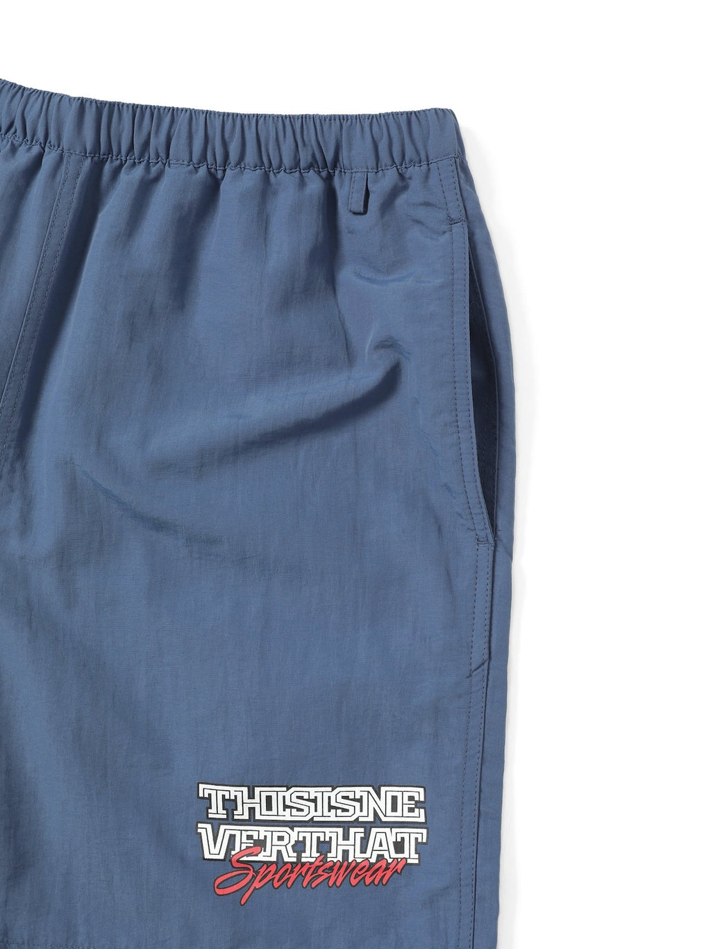 thisisneverthat - Big Logo Nylon Shorts (Blue) product image 3 | TRAB K-Fashion Australia