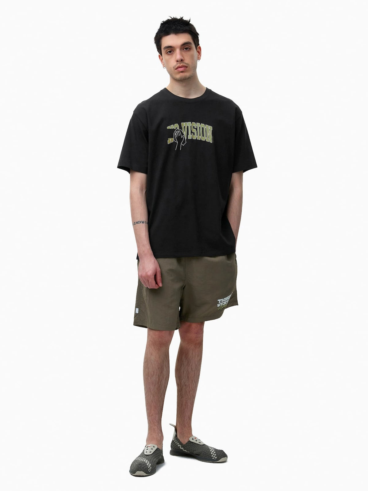 thisisneverthat - Big Logo Nylon Shorts (Brown) product image 7 | TRAB K-Fashion Australia