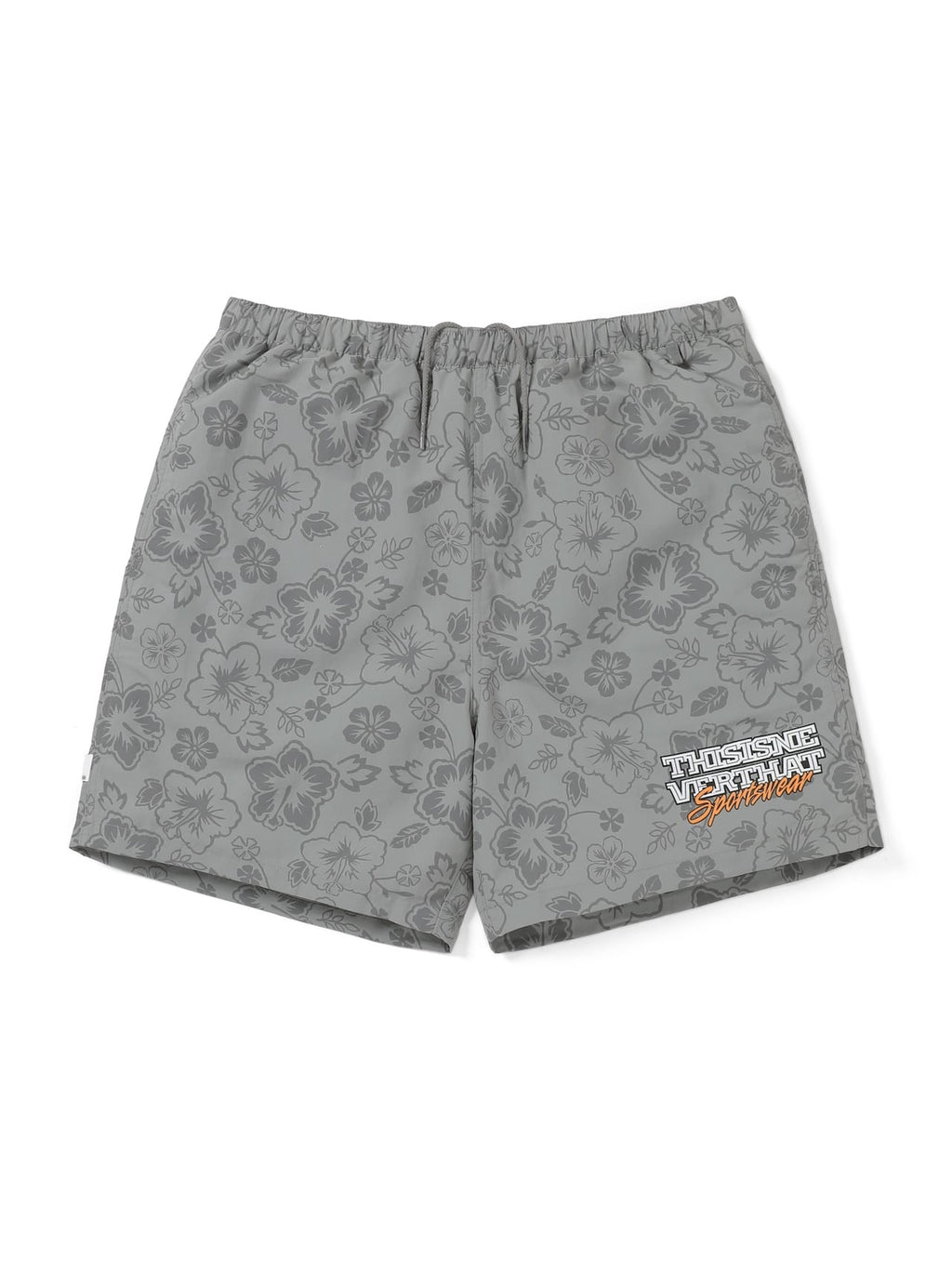 thisisneverthat - Big Logo Nylon Shorts (Grey) product image 1 | TRAB K-Fashion Australia