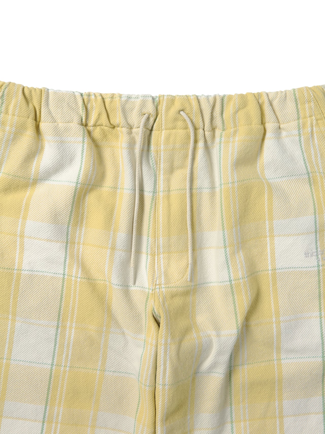 thisisneverthat - Big Plaid Flannel Pant Blue (yellow) product image 2 | TRAB K-Fashion Australia